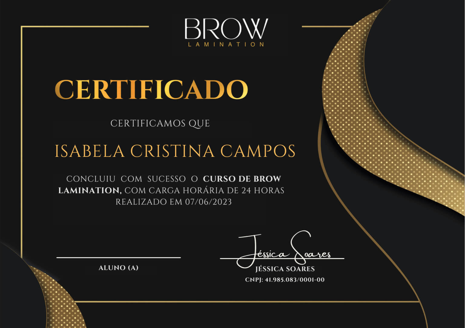curso de brow lamination